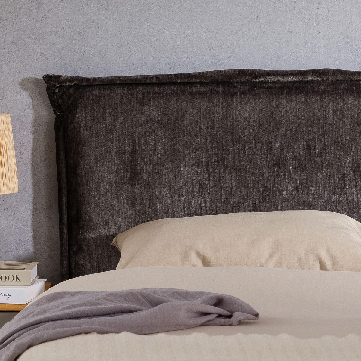 IDIMEX Tête de lit OVIO 160 sur pieds, en tissu