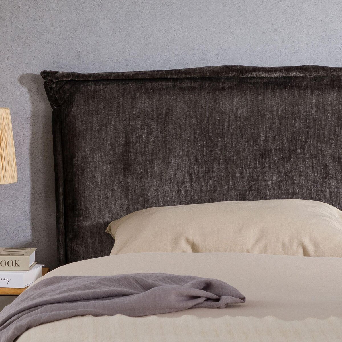 IDIMEX Tête de lit OVIO 160 sur pieds, en tissu