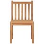 Voir la diapositive 3 : VIDAXL Chaises de jardin lot de 4 Bois de teck solide
