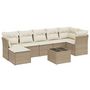 Voir la diapositive 2 : VIDAXL Salon de jardin avec coussins 8 pcs beige resine tressee