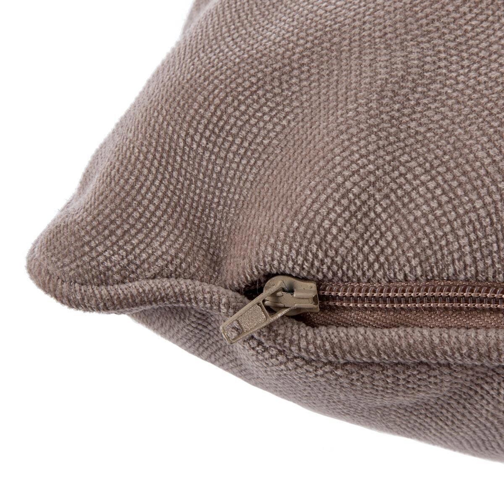 Voir la diapositive 4 : ATMOSPHERA Coussin déhoussable  lilou  50x30cm taupe