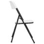 Voir la diapositive 4 : VIDAXL Chaises de jardin pliables lot de 4 PEHD Blanc