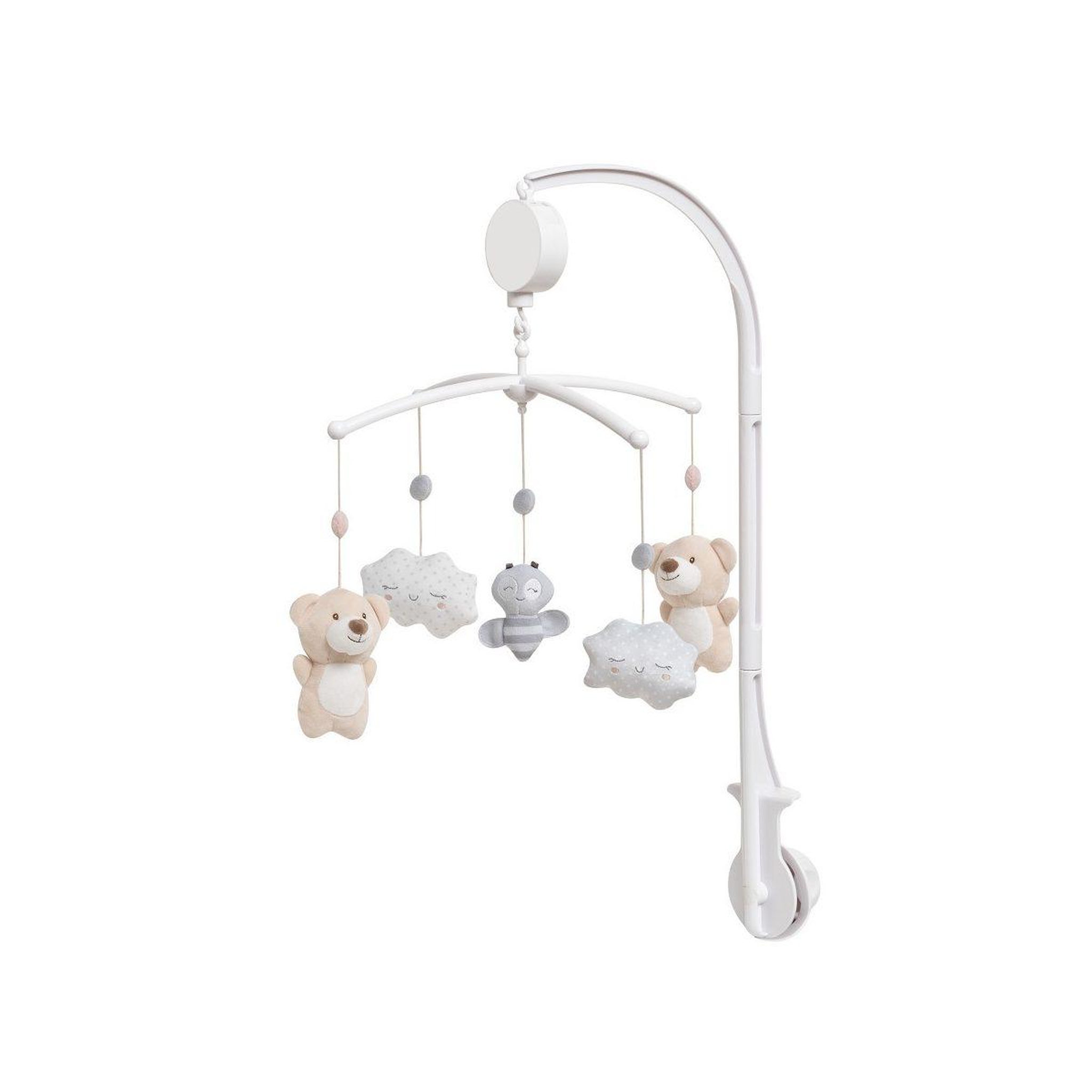 INTERBABY Carrousel musical  osito - gris - mobile de lit bébé