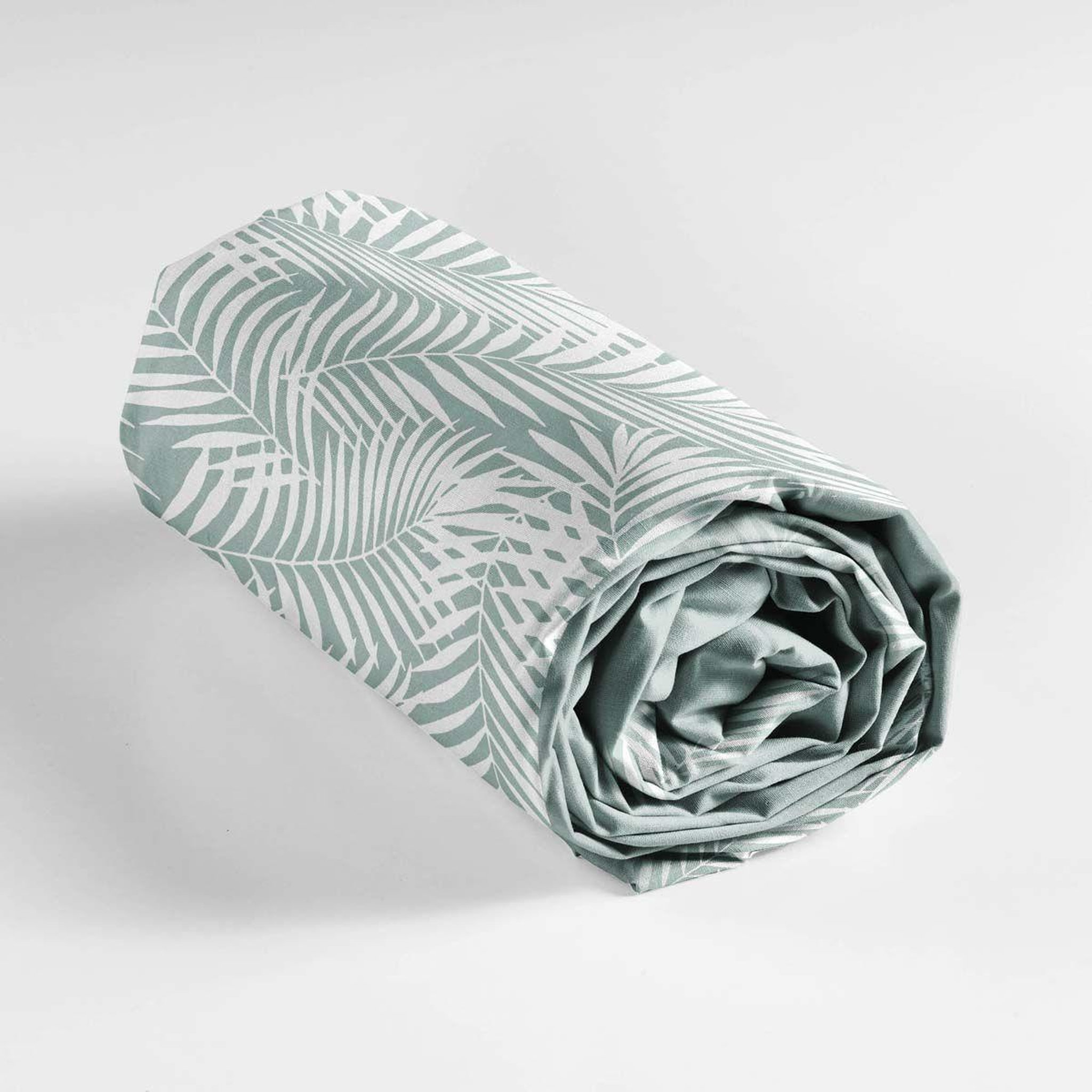Voir la diapositive 2 : Douceur d'Intérieur Drap housse en coton  botania  90x190cm sauge