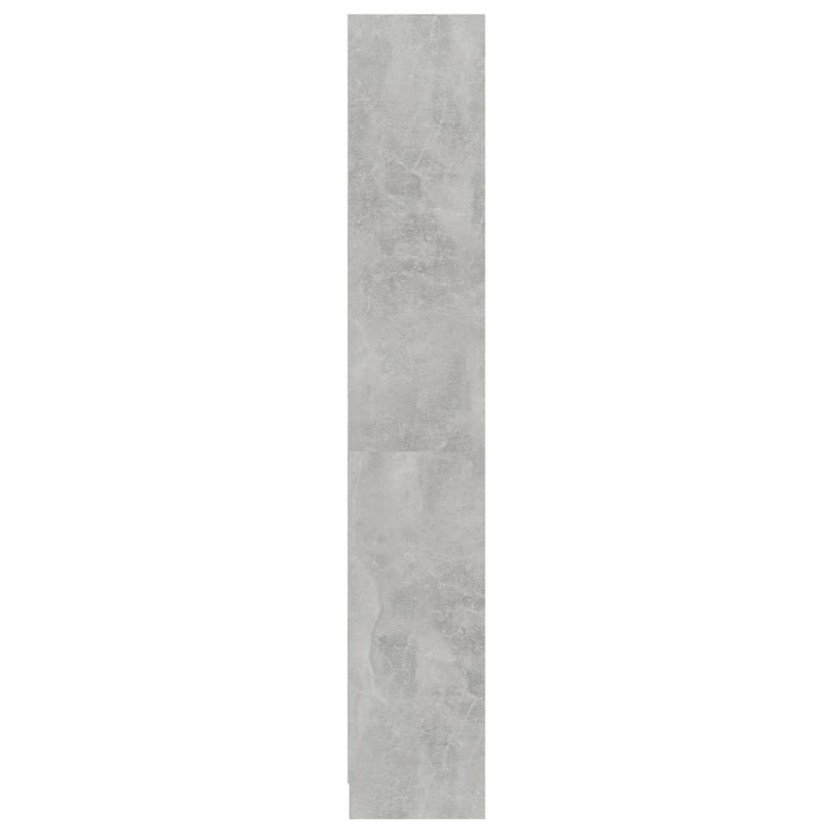 VIDAXL Bibliotheque a 4 niveaux Gris beton 80x24x142cm Bois ingenierie