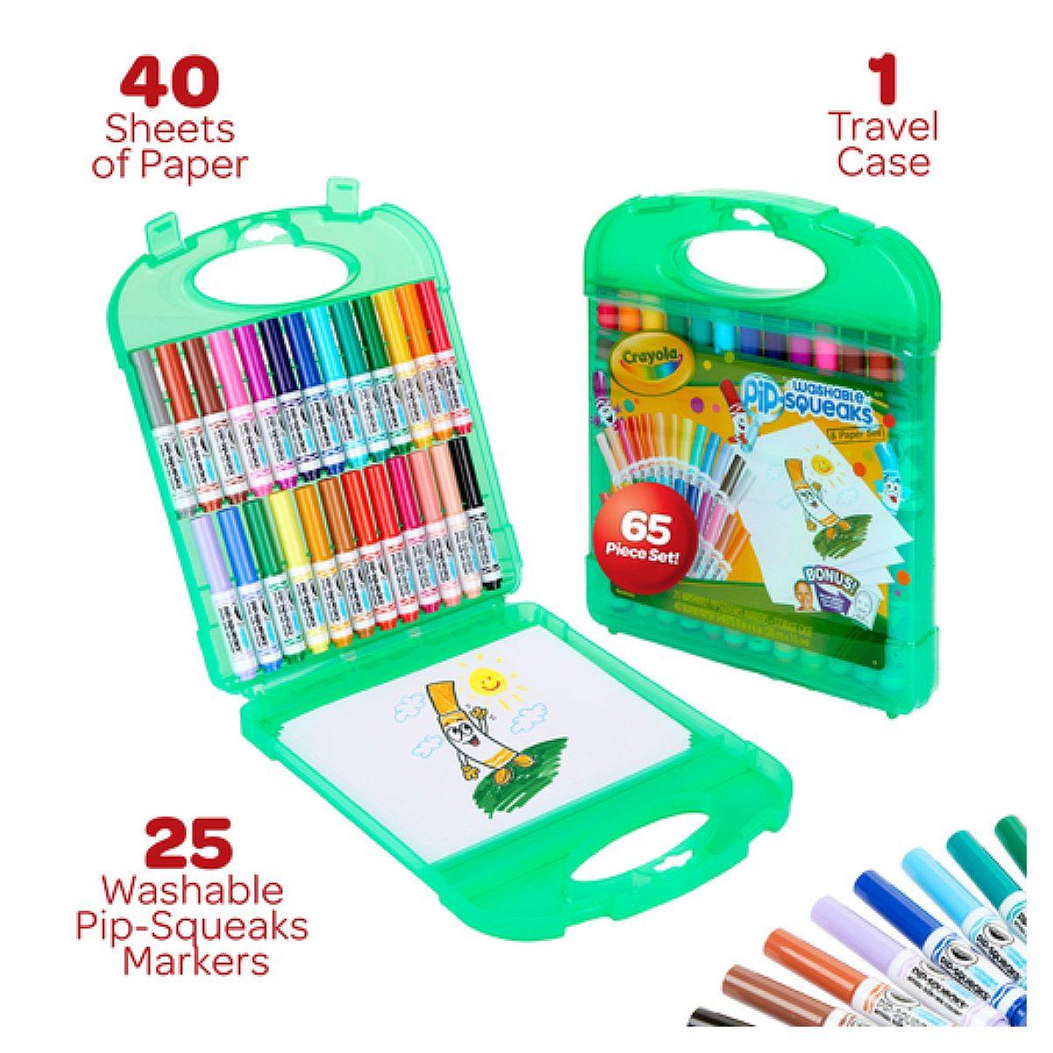 Voir la diapositive 2 : Crayola Pip squeaks 25 mini marqueurs lavables - mallette
