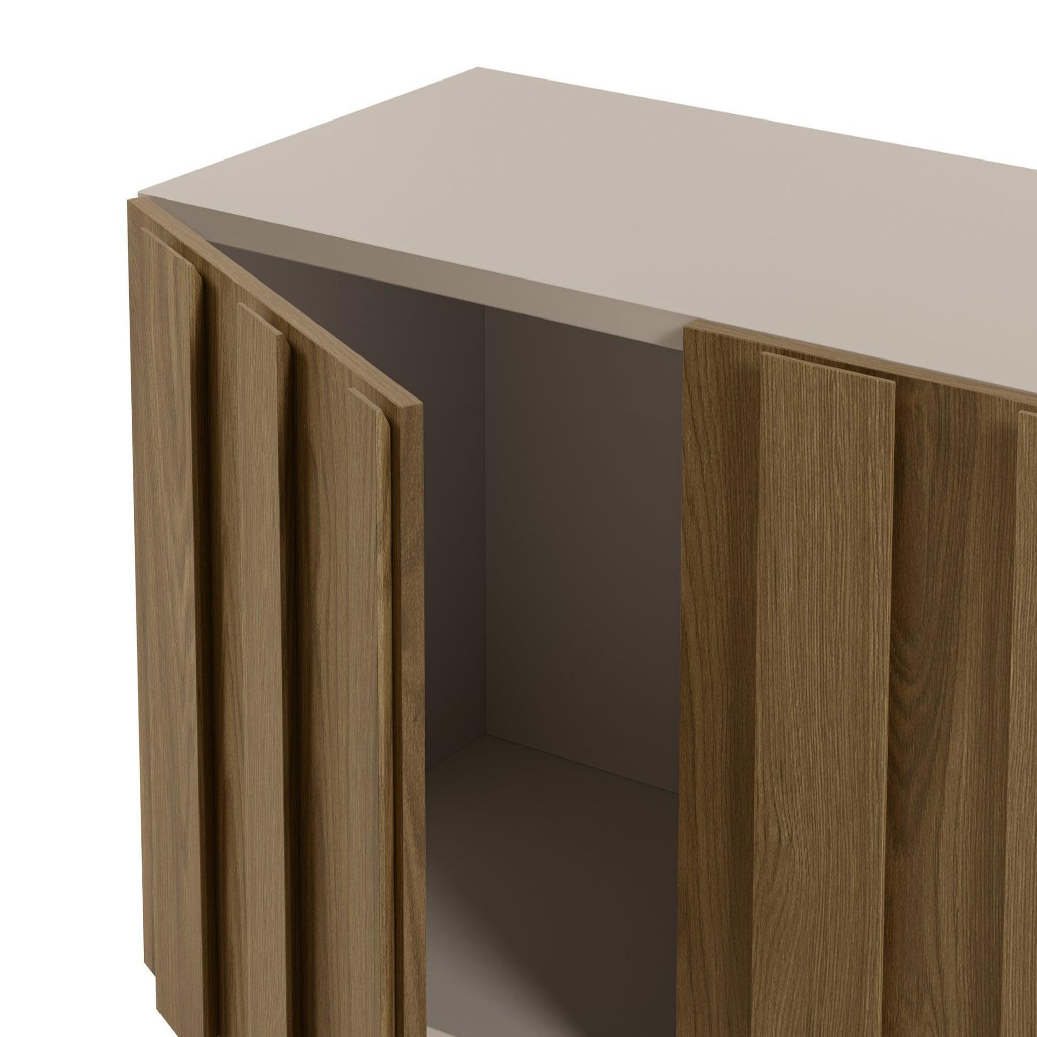 Voir la diapositive 5 : CASANOVA PARIS Perla - meuble tv 180cm en mdf chêne foncé