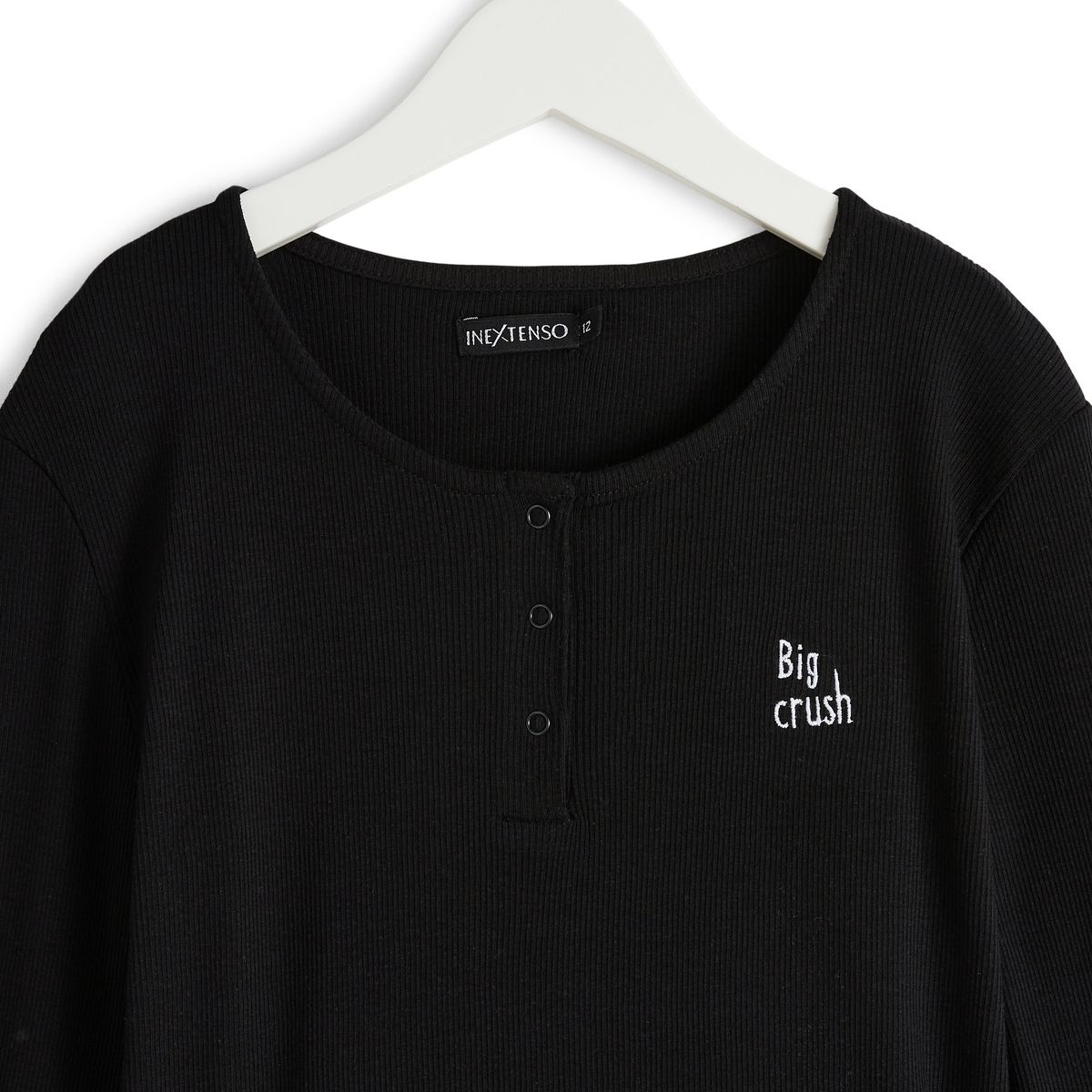 INEXTENSO T-shirt manches longues noir fille 