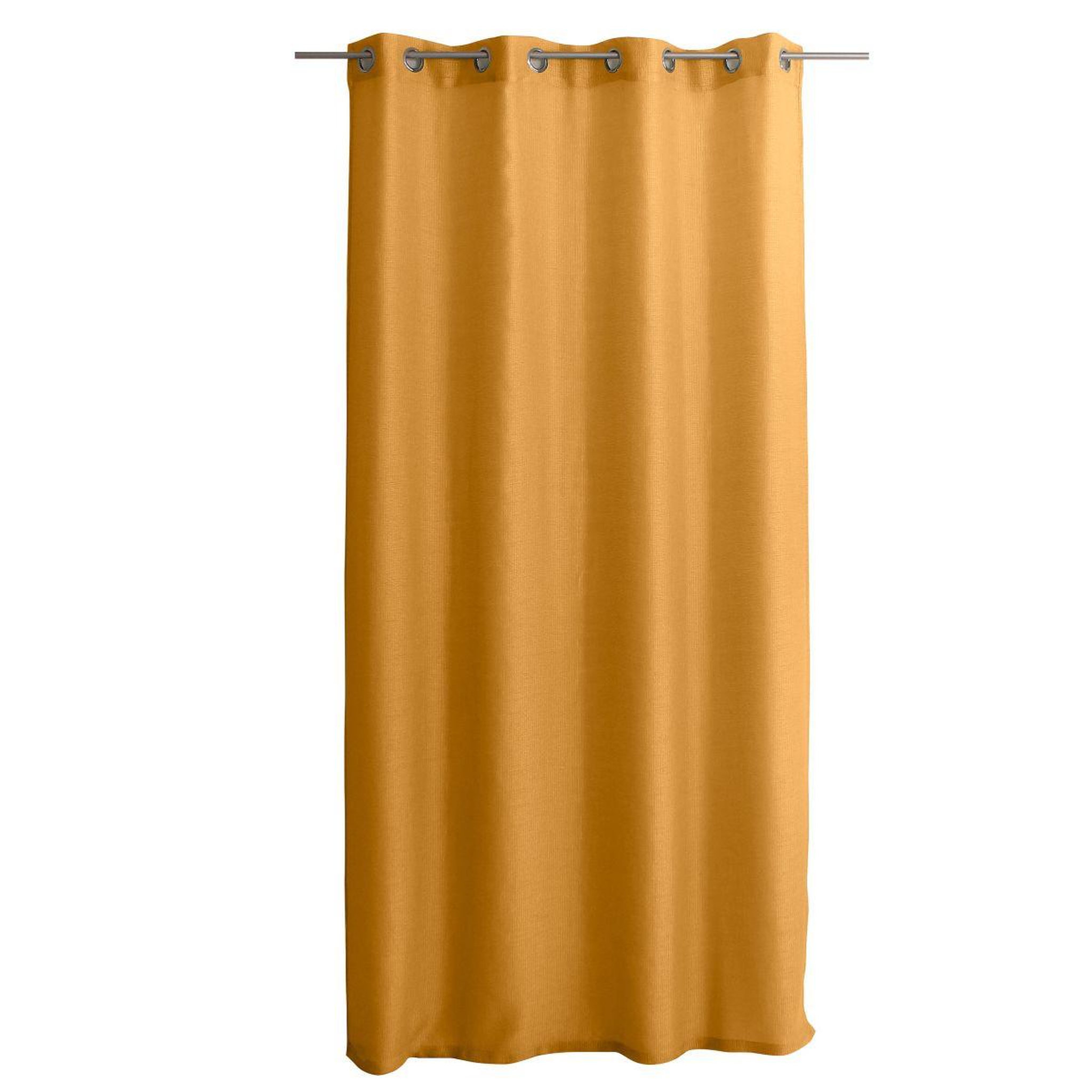 Voir la diapositive 4 : ENJOY HOME Rideau voilage à œillets uni  jelly  140x240cm moutarde