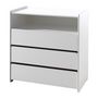 Voir la diapositive 3 : Paris Prix Pack - Lit Bébé 60x120cm, Commode, Plan à Langer & Armoire 2 Portes  Kiddy  Blanc