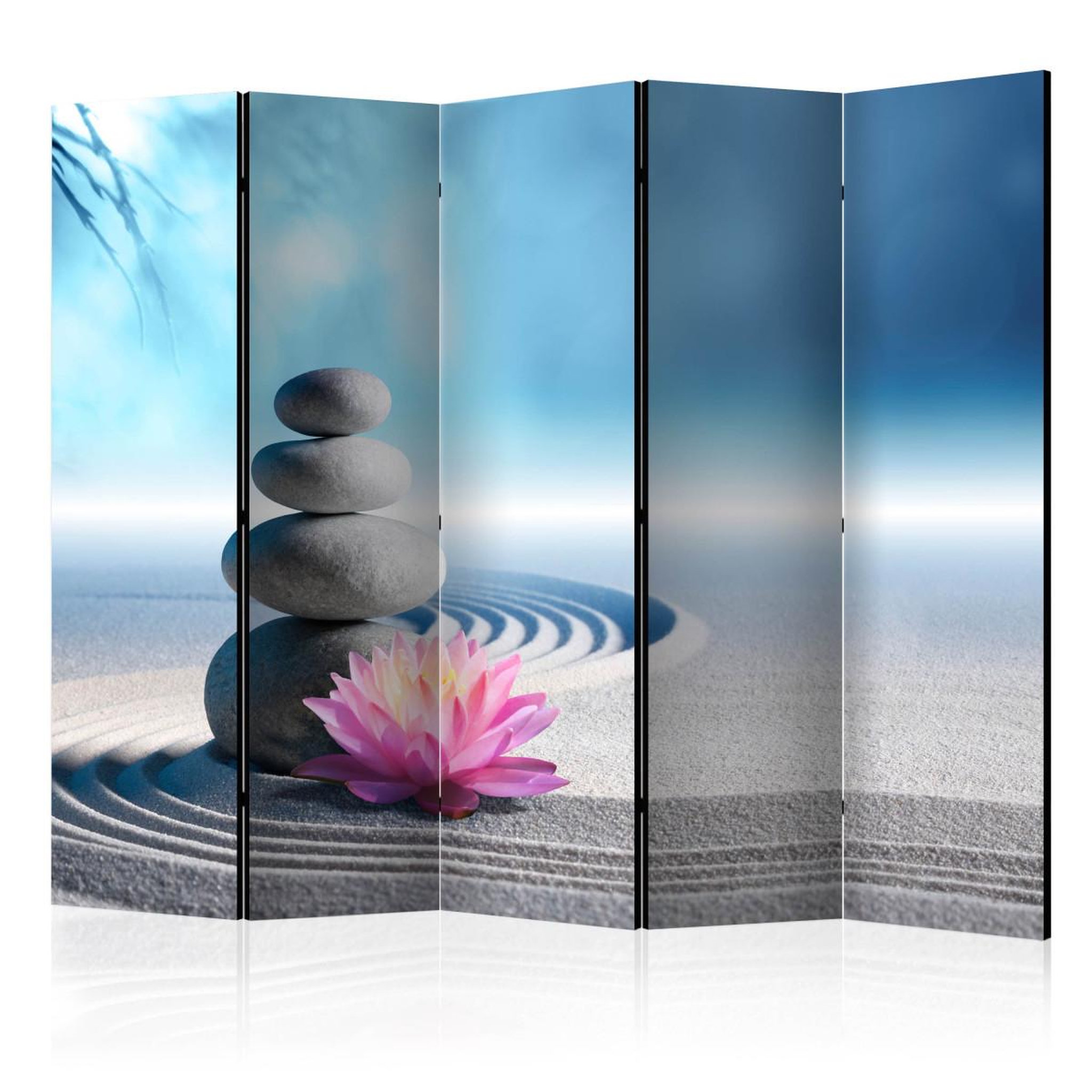 Paris Prix Paravent 5 volets  zen garden  172x225cm