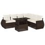 Voir la diapositive 2 : VIDAXL Salon de jardin avec coussins 7 pcs marron resine tressee