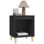 Voir la diapositive 4 : VIDAXL Table de chevet Noir 40x35x50 cm Bois d'ingenierie