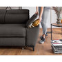 Voir la diapositive 4 : BEST MOBILIER Clever - canapé d'angle gauche - 5 places - convertible avec coffre et têtières - en tissu