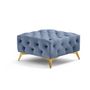 Voir la diapositive 5 : LISA DESIGN Camden - pouf chesterfield en velours - pieds en métal doré