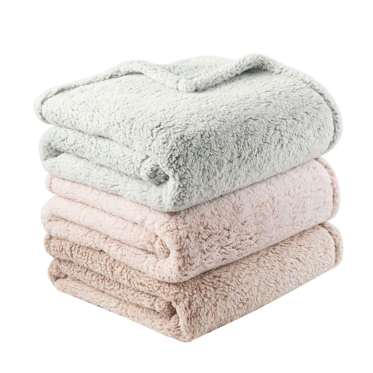 ACTUEL Plaid uni en polycoton recyclé 350g