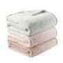 Voir la diapositive 3 : ACTUEL Plaid uni en polycoton recyclé 350g