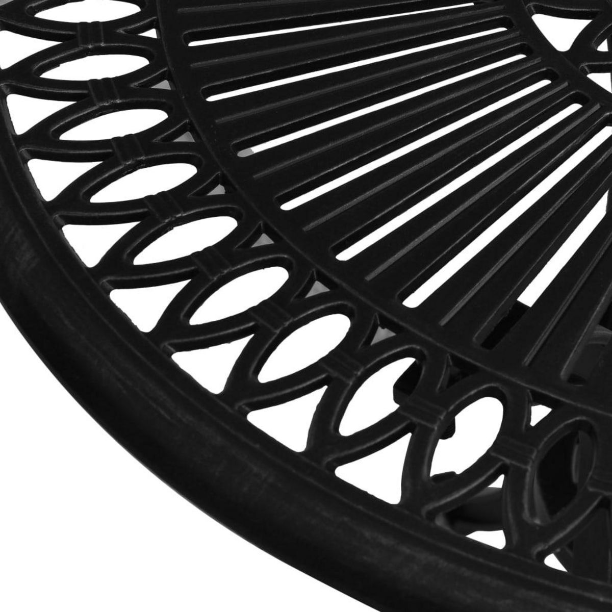 VIDAXL Table de jardin Noir 62x62x65 cm Aluminium coule