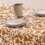 Voir la diapositive 3 : ATMOSPHERA Nappe Antitache Imprimée  Jolan  140x240cm Ocre