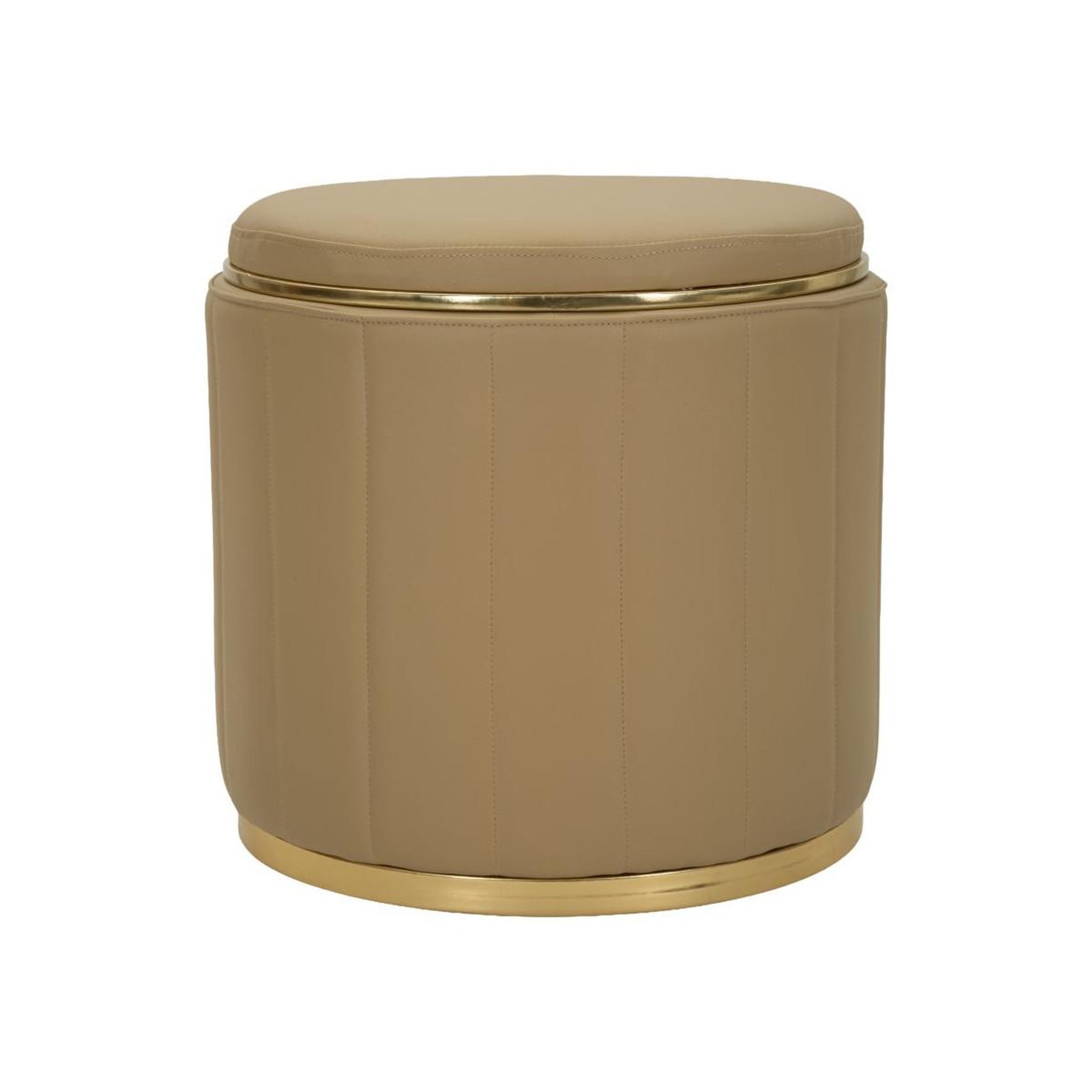 Paris Prix Pouf coffre design  london  46cm marron