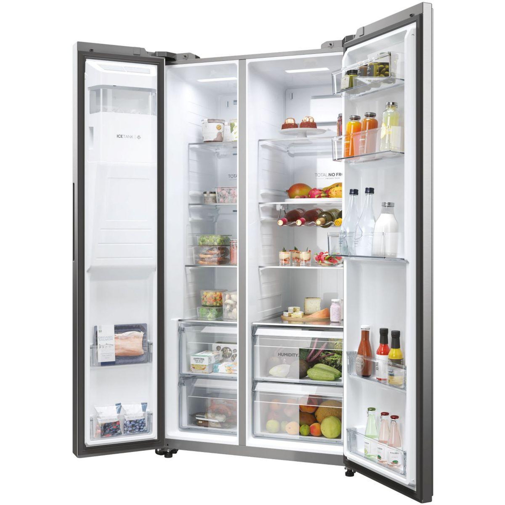 Voir la diapositive 2 : HAIER Réfrigérateur Américain HSW59F18EIMM