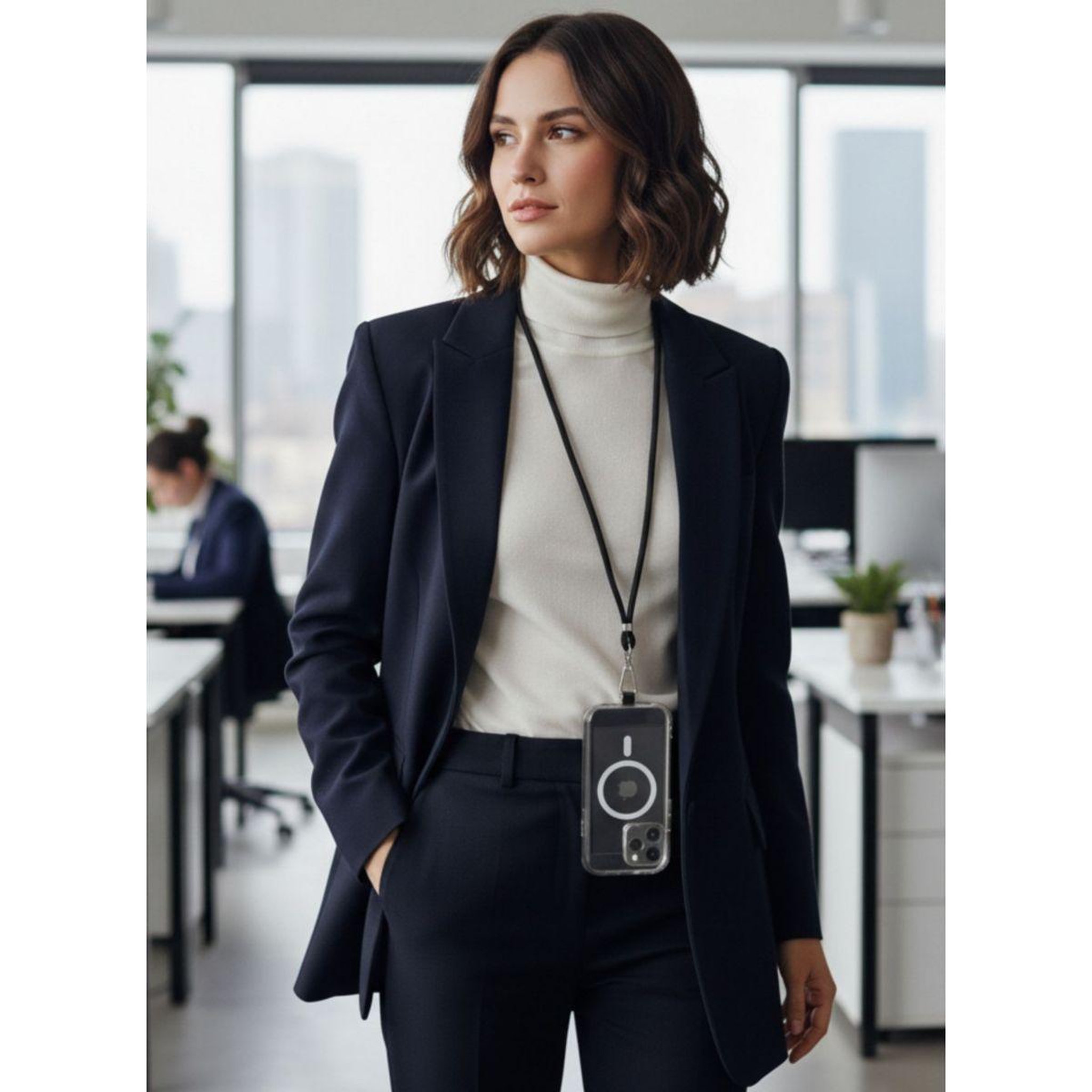 Voir la diapositive 2 : ESSENTIEL B Cordon téléphone Amovible Noir