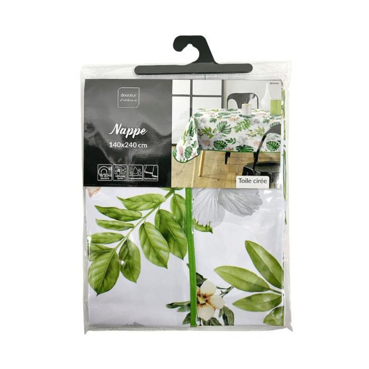 Paris Prix Nappe Toile Cirée  Baleares  140x240cm Vert