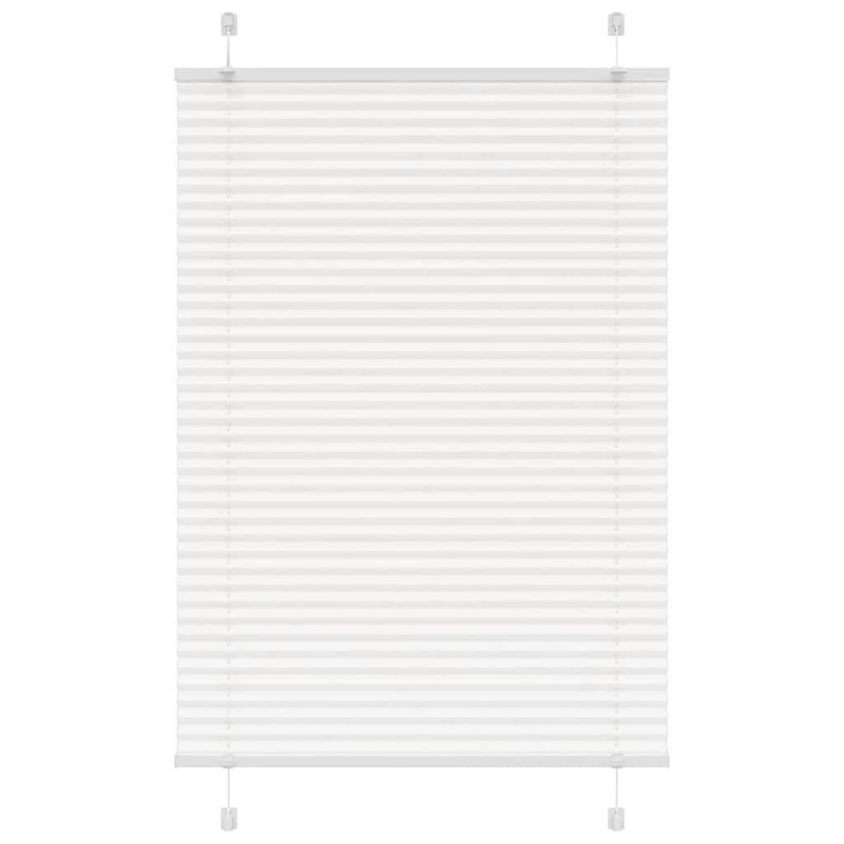 VIDAXL Store plisse blanc 100x150 cm largeur du tissu 99,4cm polyester