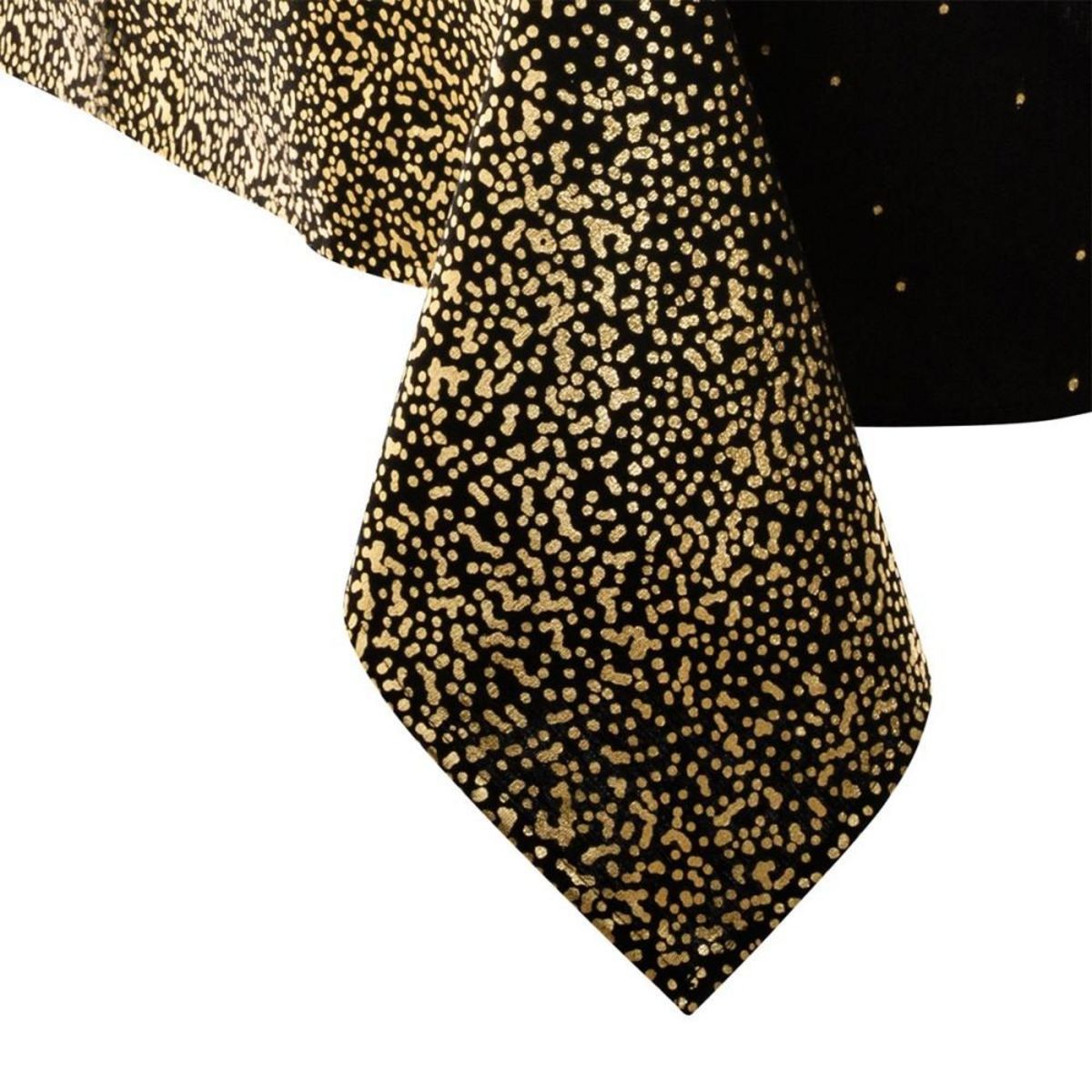 ATMOSPHERA Nappe 140x240 cm Léopard noir et or