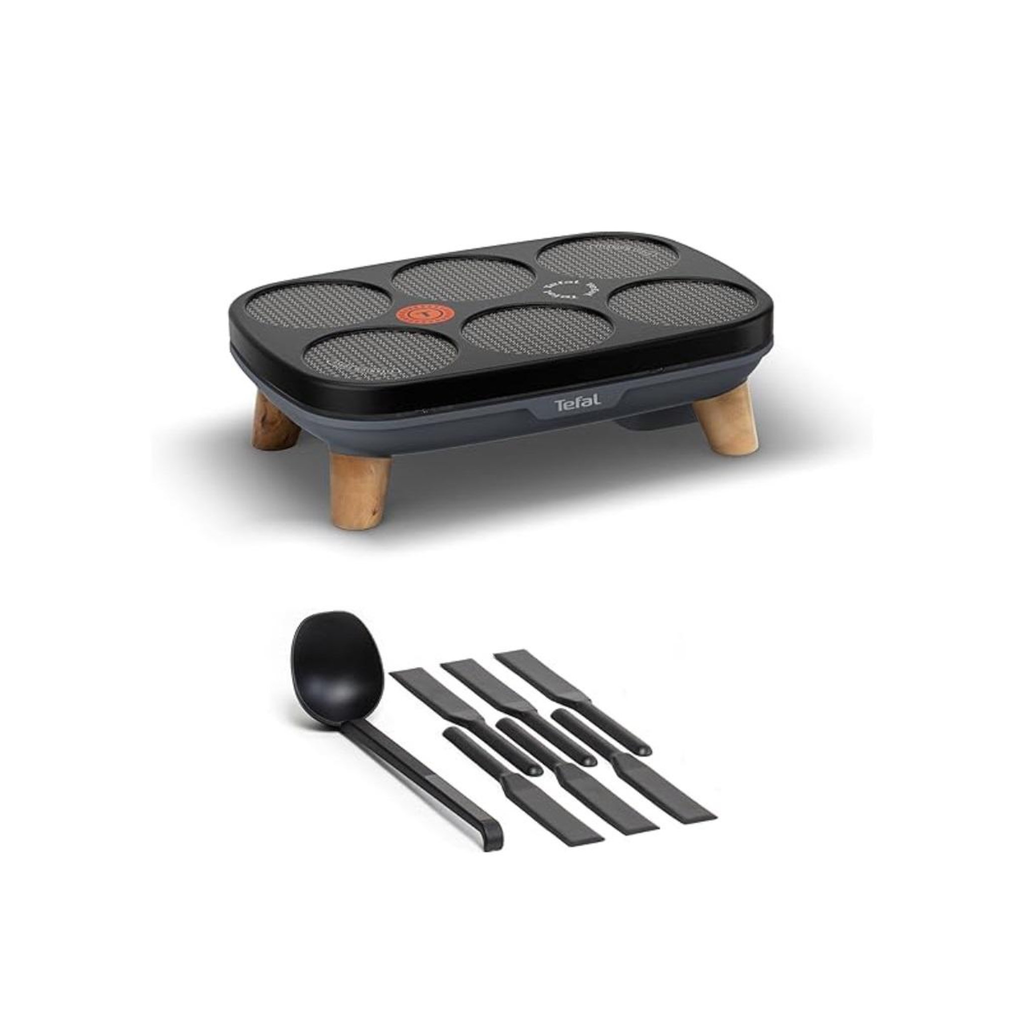 TEFAL Crêpière 1100w multi crêpes - gourmet - PY901BF1