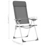 Voir la diapositive 6 : VIDAXL Chaises de camping pliables lot de 4 Gris Aluminium