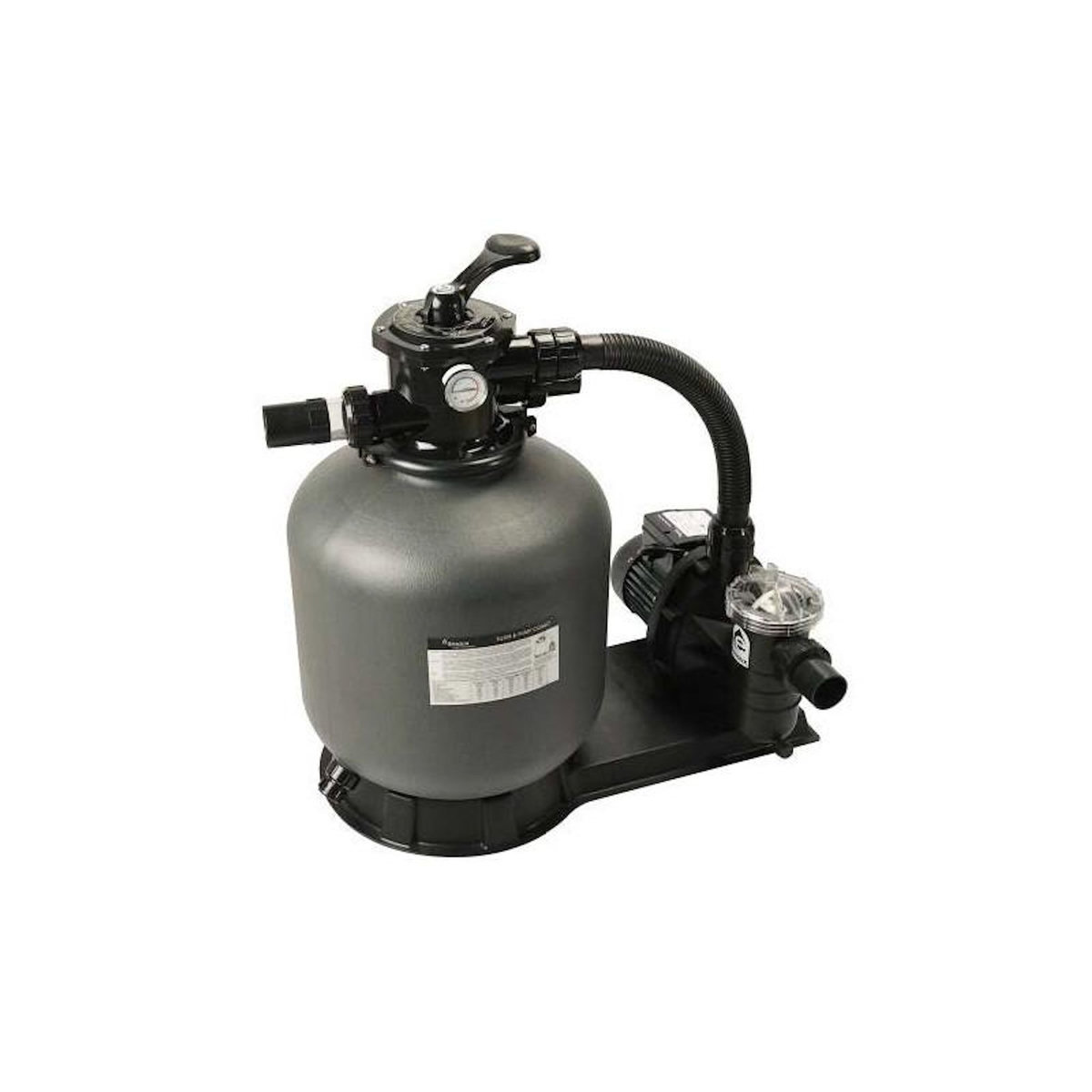 water'clip PLATINE DE FILTRATION A SABLE 10 M3H WATERCLIP 40012 86 x 49 x 49 cm NOIR