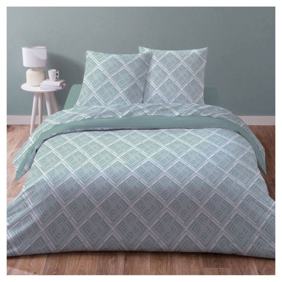 Parure housse de couette en microfibre MALORY 