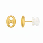 L'ATELIER D'AZUR Boucles d'Oreilles Or Jaune - Grain de Café