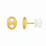 Voir la diapositive 1 : L'ATELIER D'AZUR Boucles d'Oreilles Or Jaune - Grain de Café