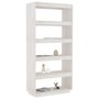 Voir la diapositive 4 : VIDAXL Bibliotheque/Separateur de piece Blanc 80x35x167 cm Pin massif