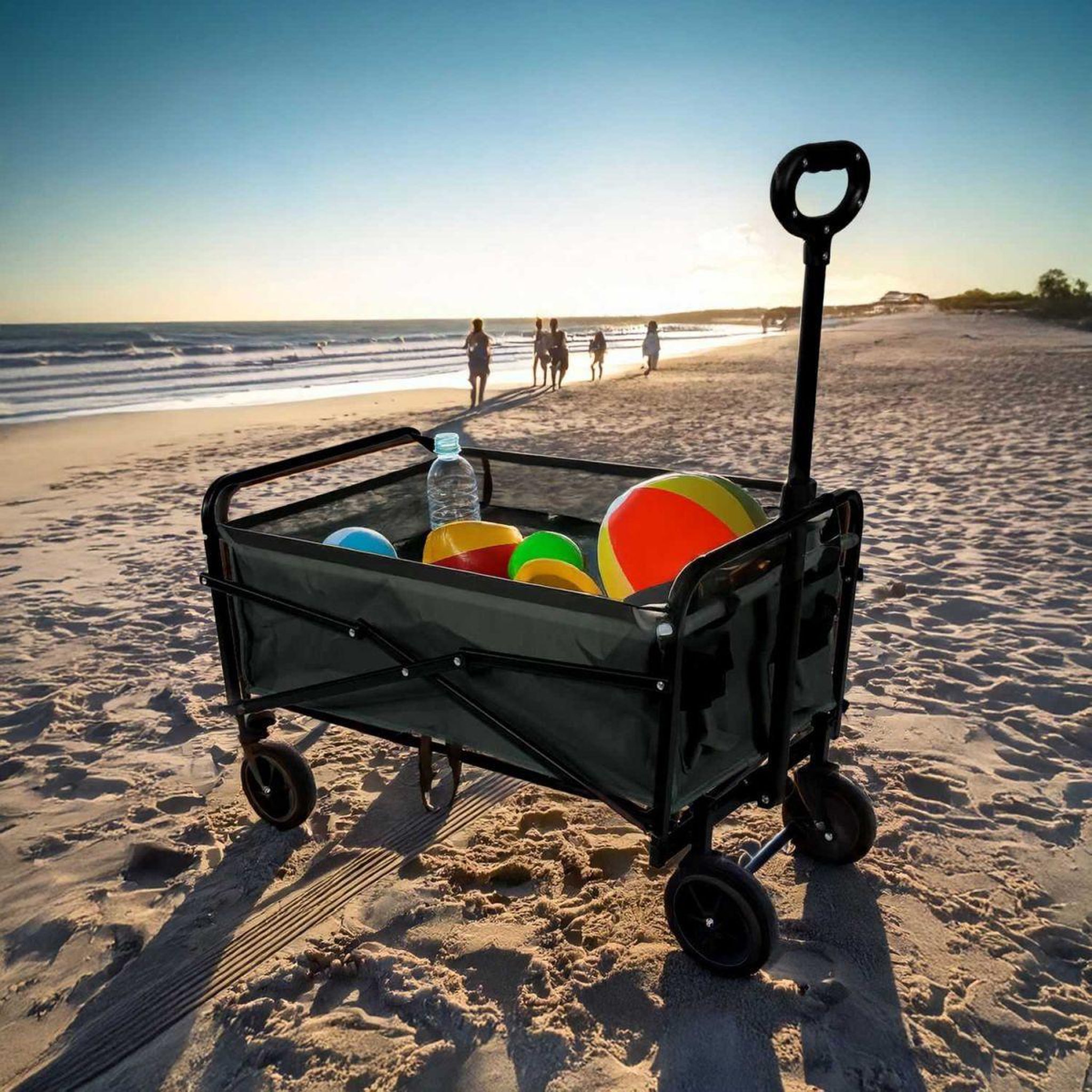 Voir la diapositive 3 : Je cherche une idee Chariot de transport pliable  tout terrain  91cm noir