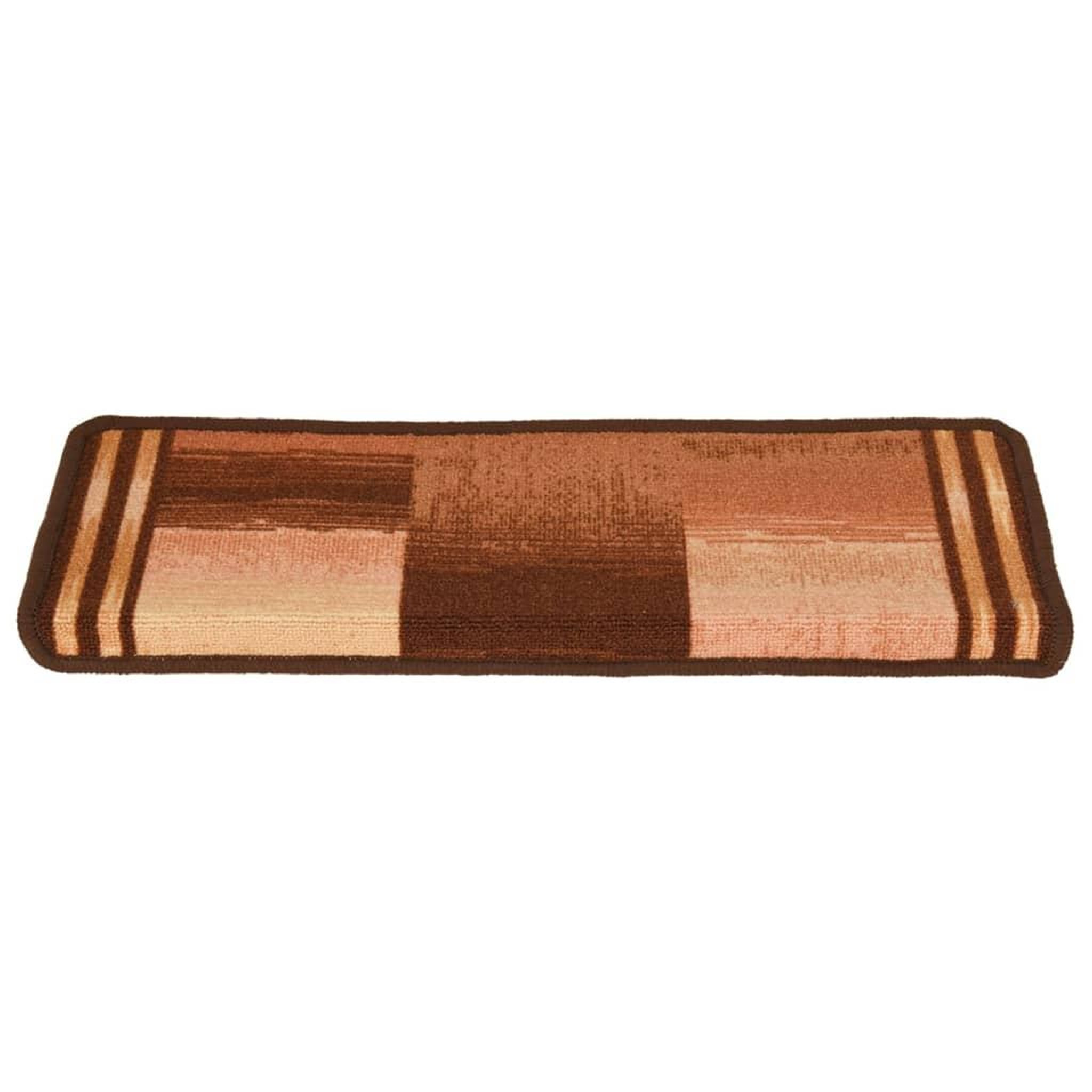 Voir la diapositive 4 : VIDAXL Tapis d'escalier autoadhesifs 10 pcs 65x21x4 cm Marron