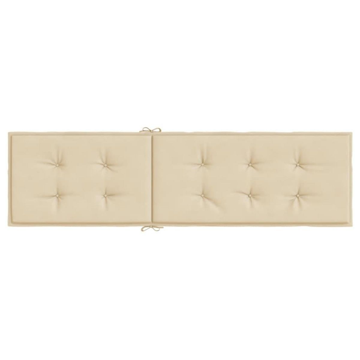 VIDAXL Coussin de chaise de terrasse beige (75+105)x50x4 cm