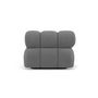 Voir la diapositive 5 : LISA DESIGN Ruby - module d'assise méridienne droite en velours texturé