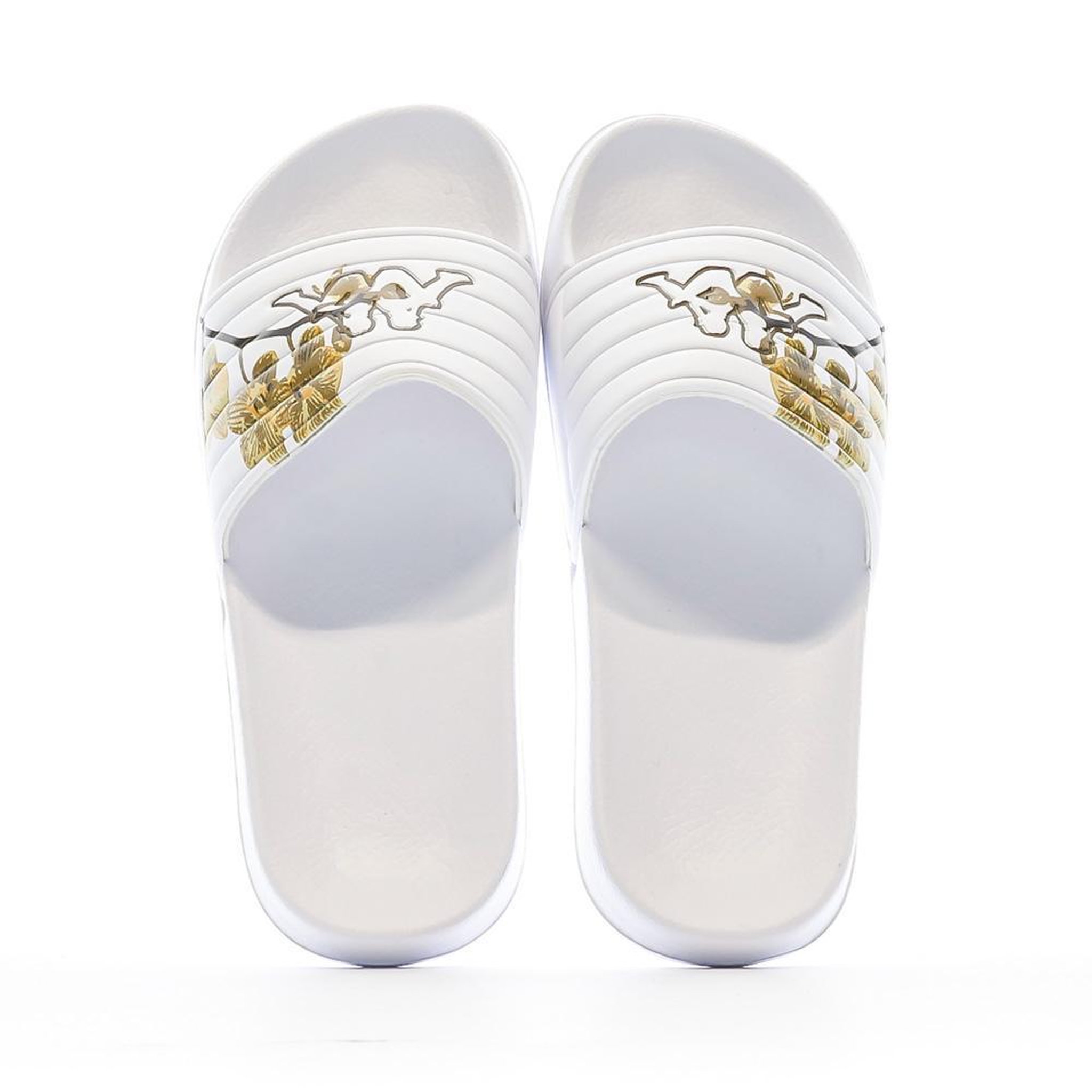 Voir la diapositive 3 : KAPPA Claquettes Blanche/Marron Femme Kappa Noles