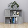 Voir la diapositive 3 : VIDAXL Bibliotheque/Separateur de piece Sonoma gris 80x24x63 cm