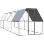 Voir la diapositive 1 : VIDAXL Poulailler d'exterieur 2x8x2 m Acier galvanise