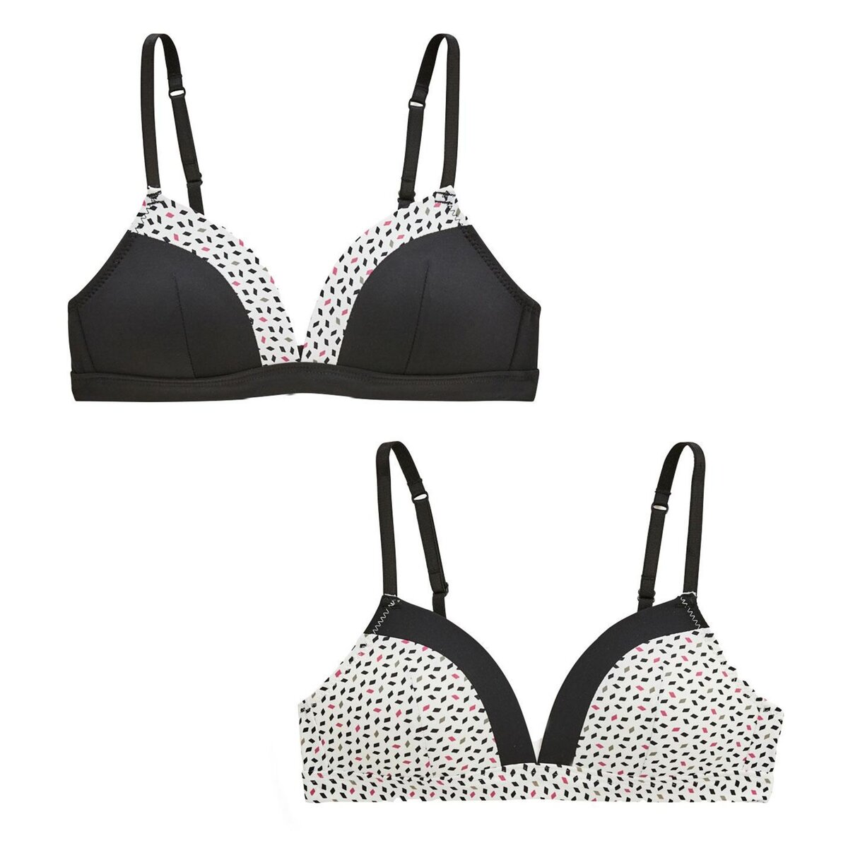 Petit Béguin Lot de 2 soutiens-gorge souple sans armature Toria