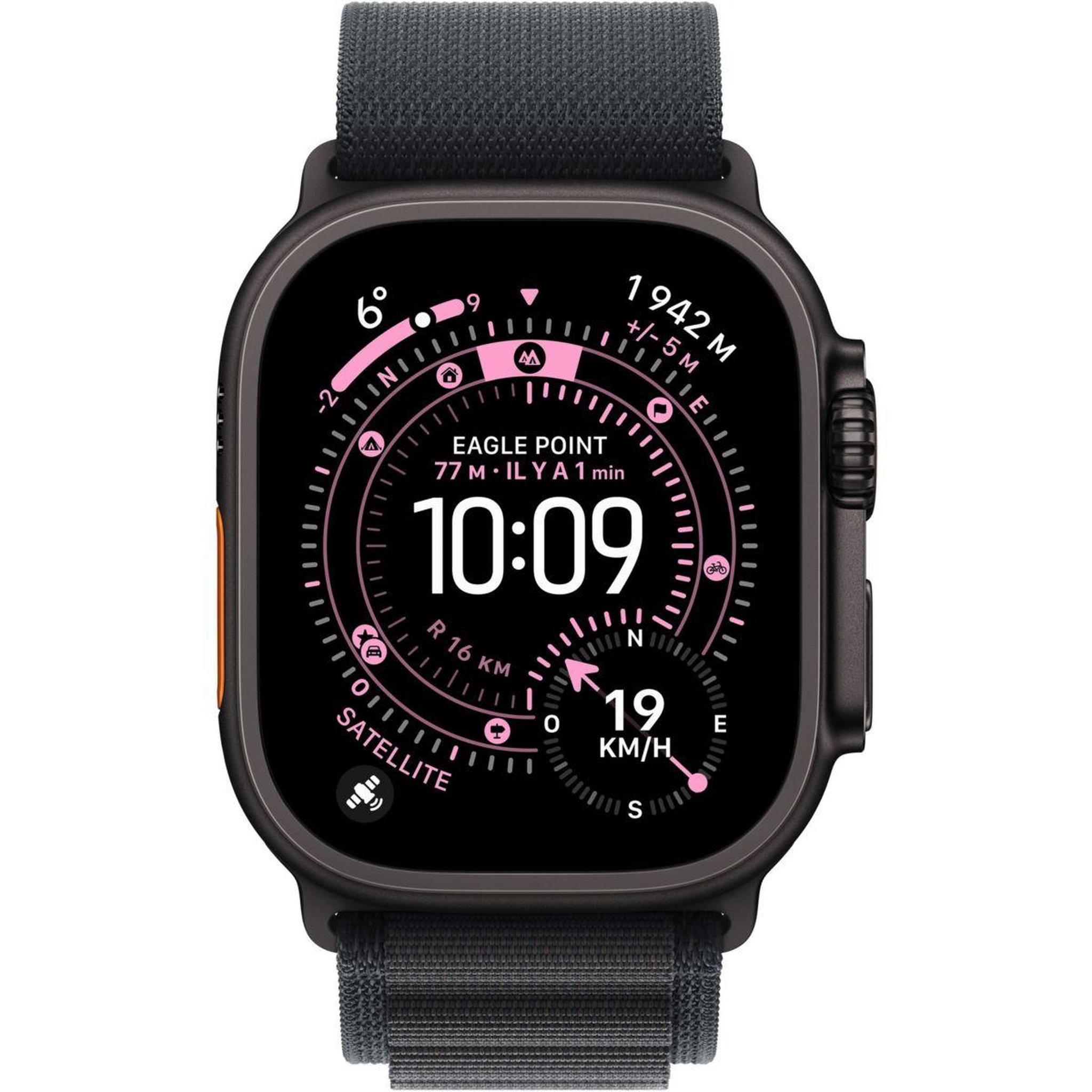 Voir la diapositive 2 : APPLE Montre connectée 49mm Tit Noir / Noir Alp Ultra 3 L Cellular
