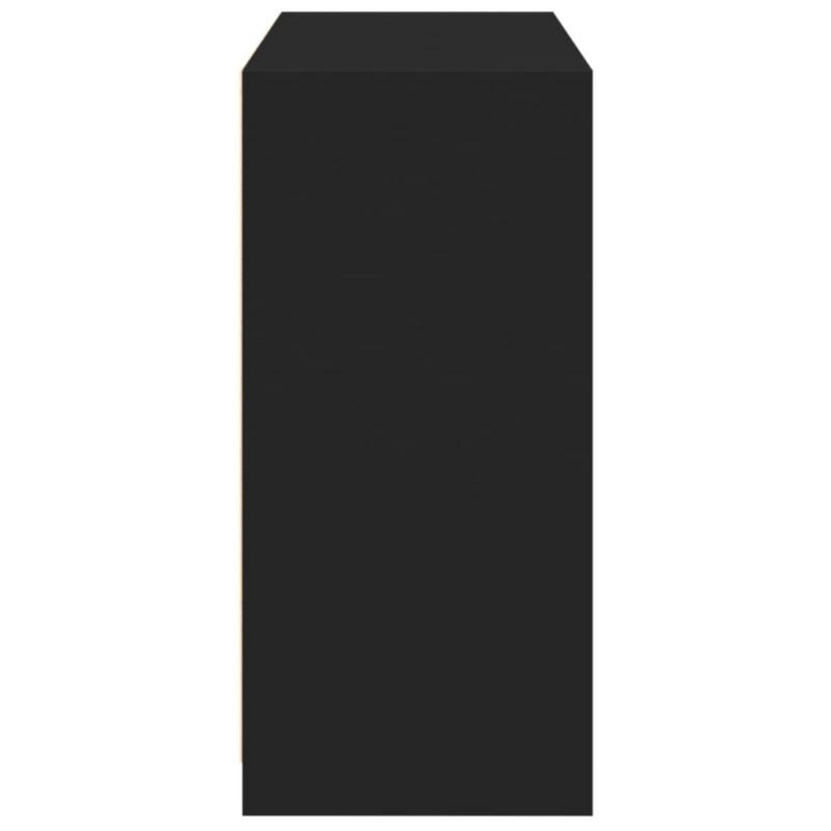 VIDAXL Garde robe noir 77x48x102 cm bois d ingénierie