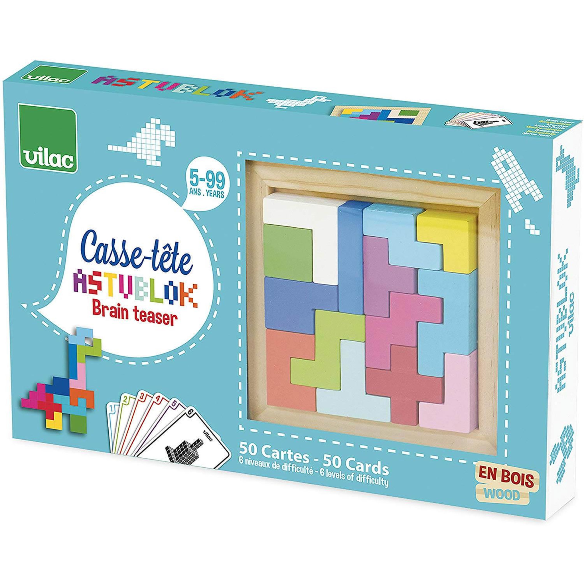 Voir la diapositive 2 : Vilac Astublok - casse tete en bois