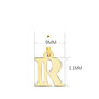 Voir la diapositive 4 : L'ATELIER D'AZUR Collier - Pendentif Lettre  R  Or 750/1000 - Chaine Dorée