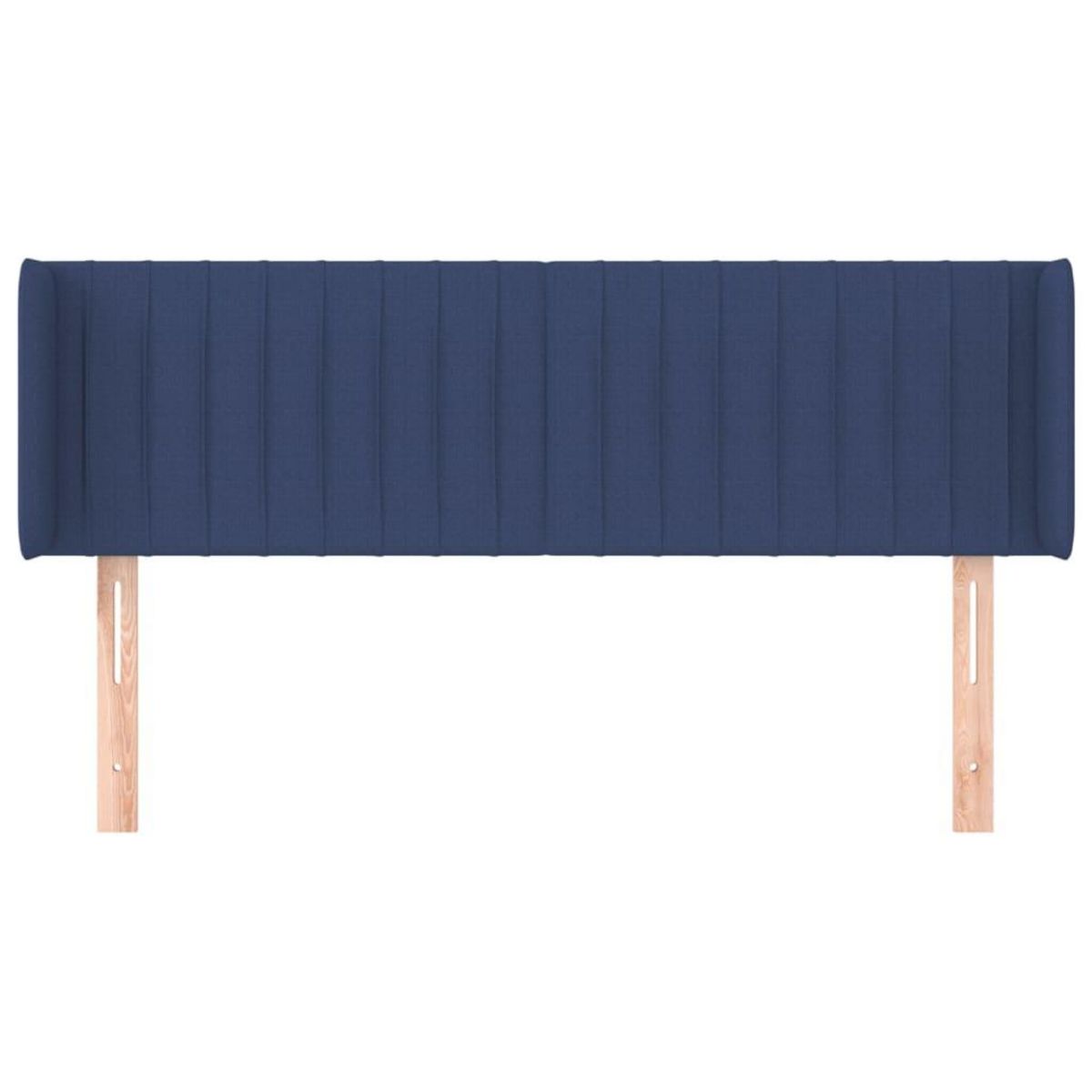 VIDAXL Tete de lit avec oreilles Bleu 147x16x78/88 cm Tissu