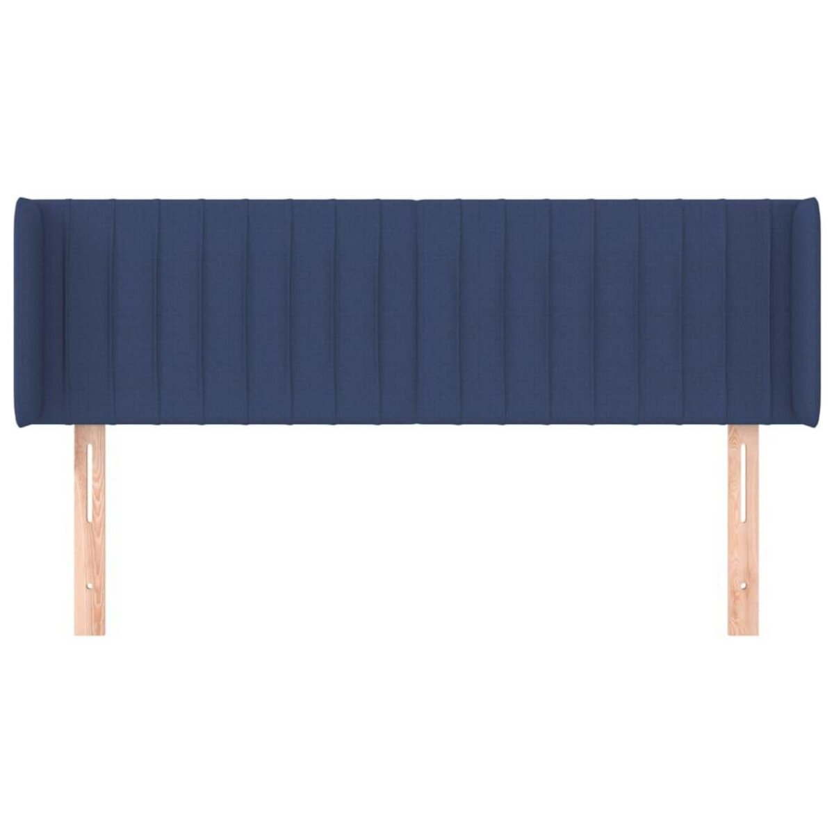 VIDAXL Tete de lit avec oreilles Bleu 147x16x78/88 cm Tissu